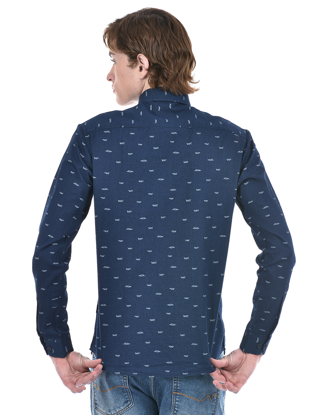 Numero Uno Men Graphic Print Navy Shirt
